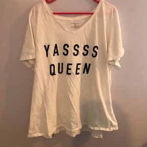 Lane Bryant Yassss Queen Graphic T Shirt